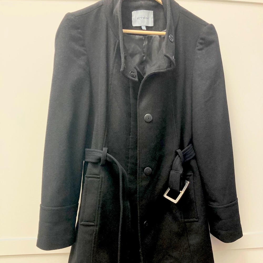 Etiem Women’s Black Peacoat size Euro 44= US 10